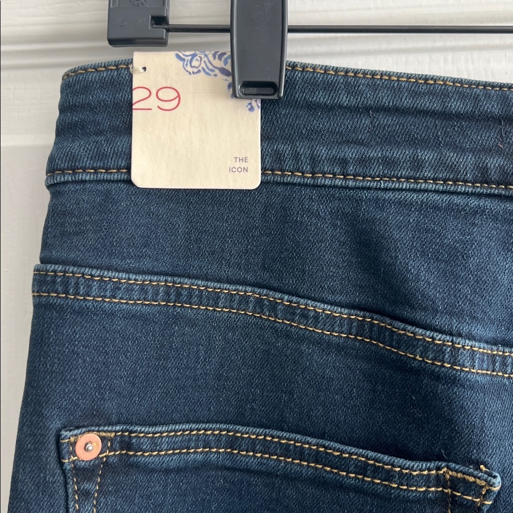 Pilcro Women's Boot Cut Jeans - Dark Blue - Picture 4 of 7